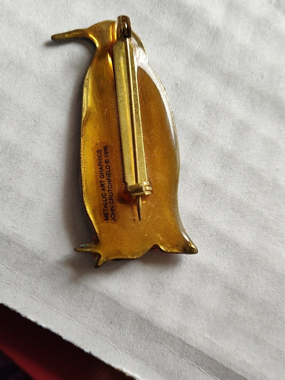 Enamel Colorful Penguin Pin - Picture 2 of 3